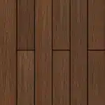 Tarima encapsulada exterior Twin en color RedWood, con un acabado de madera rojiza